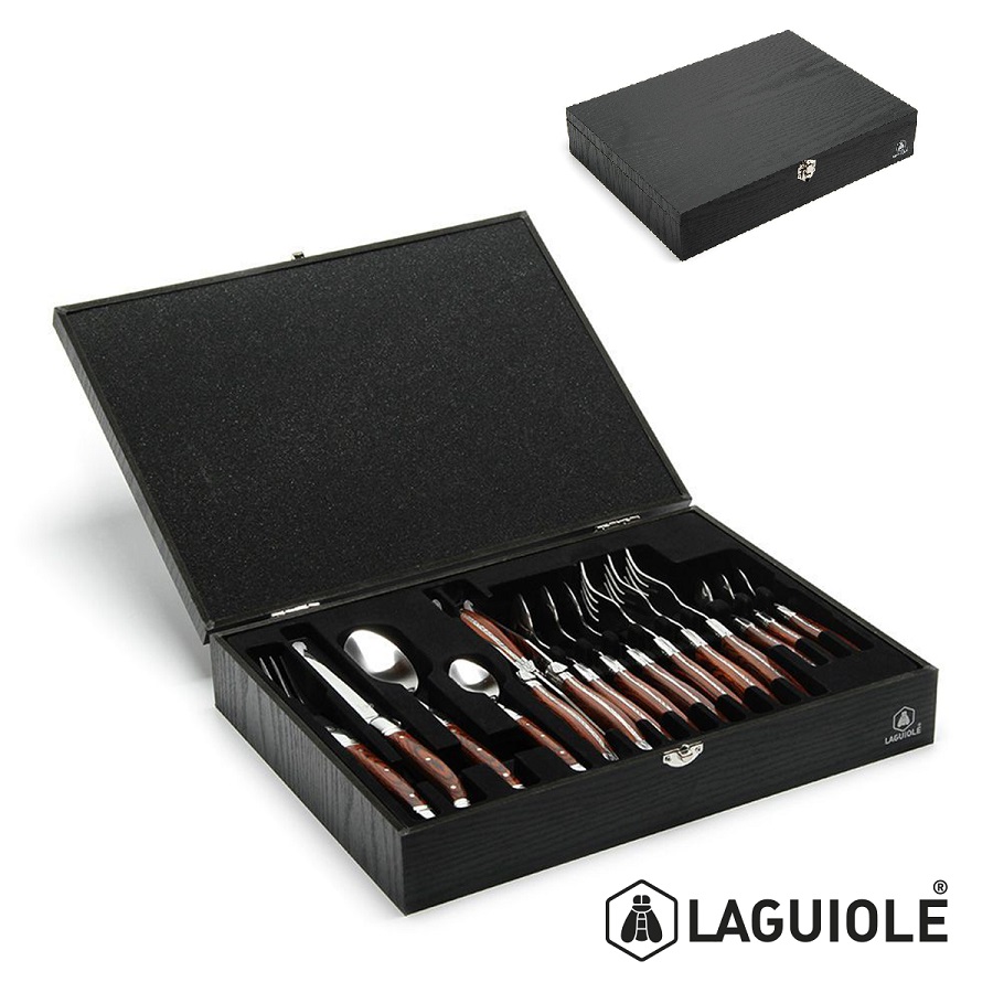 Set de mesa x 16 piezas - Laguiole - Logo GRATIS !